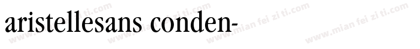 aristellesans conden字体转换